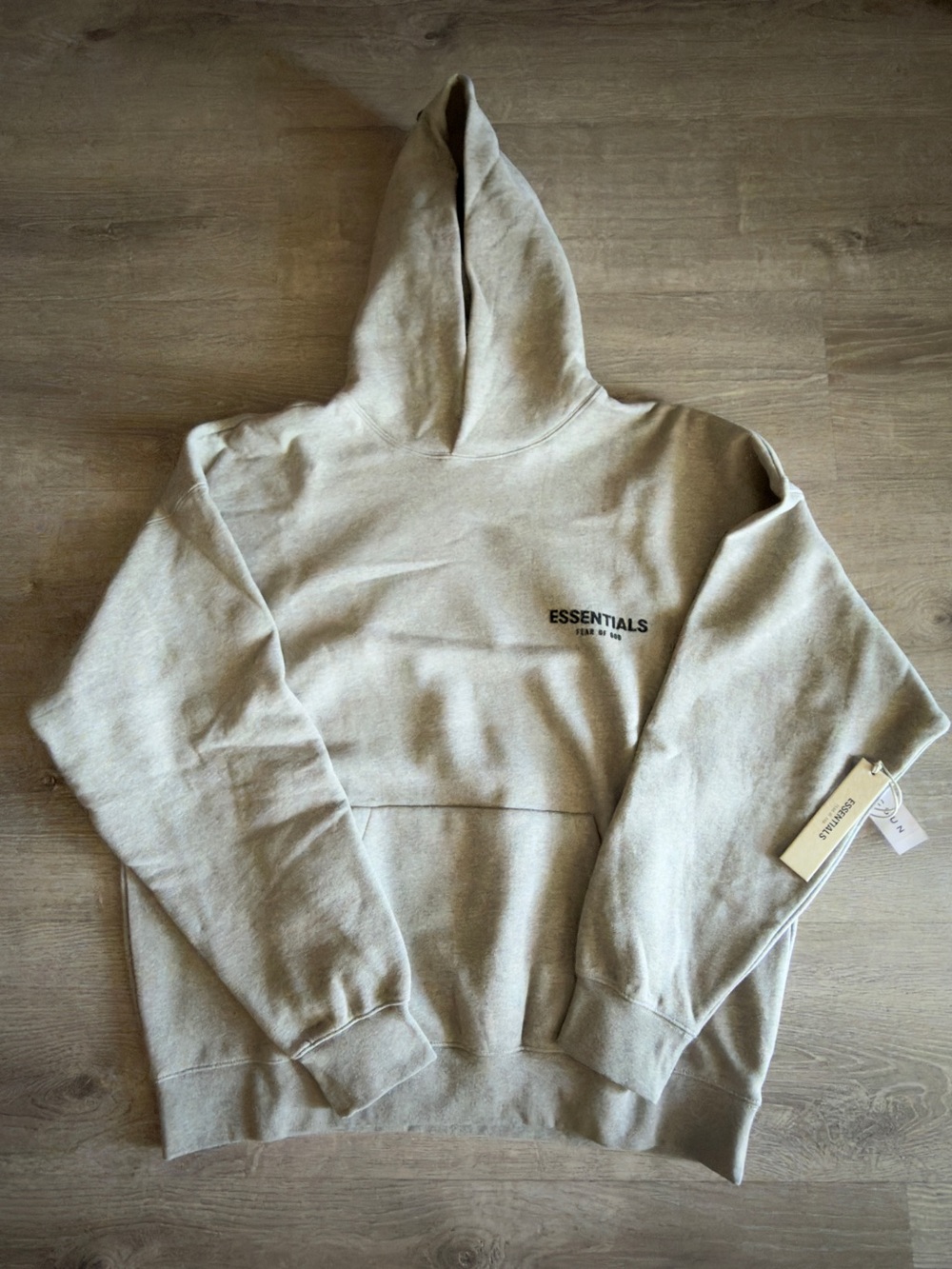 ESSENTIALS Dark Oatmeal Pullover Hoodie